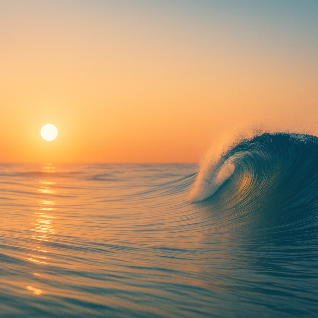 Sunrise wave — a steady, natural HubSpot CRM implementation journey