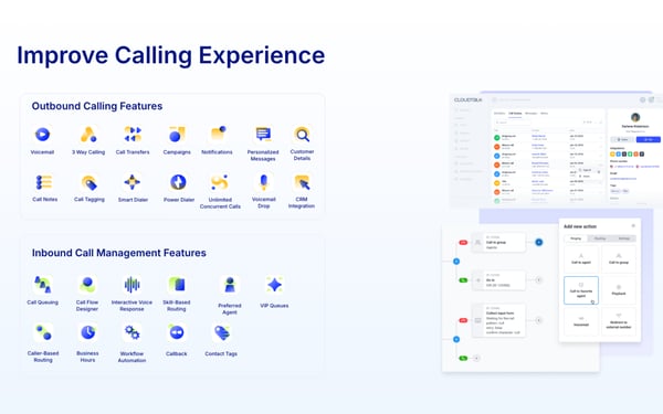 CloudTalk calling operations aligned with CRM call logging, routing and reporting