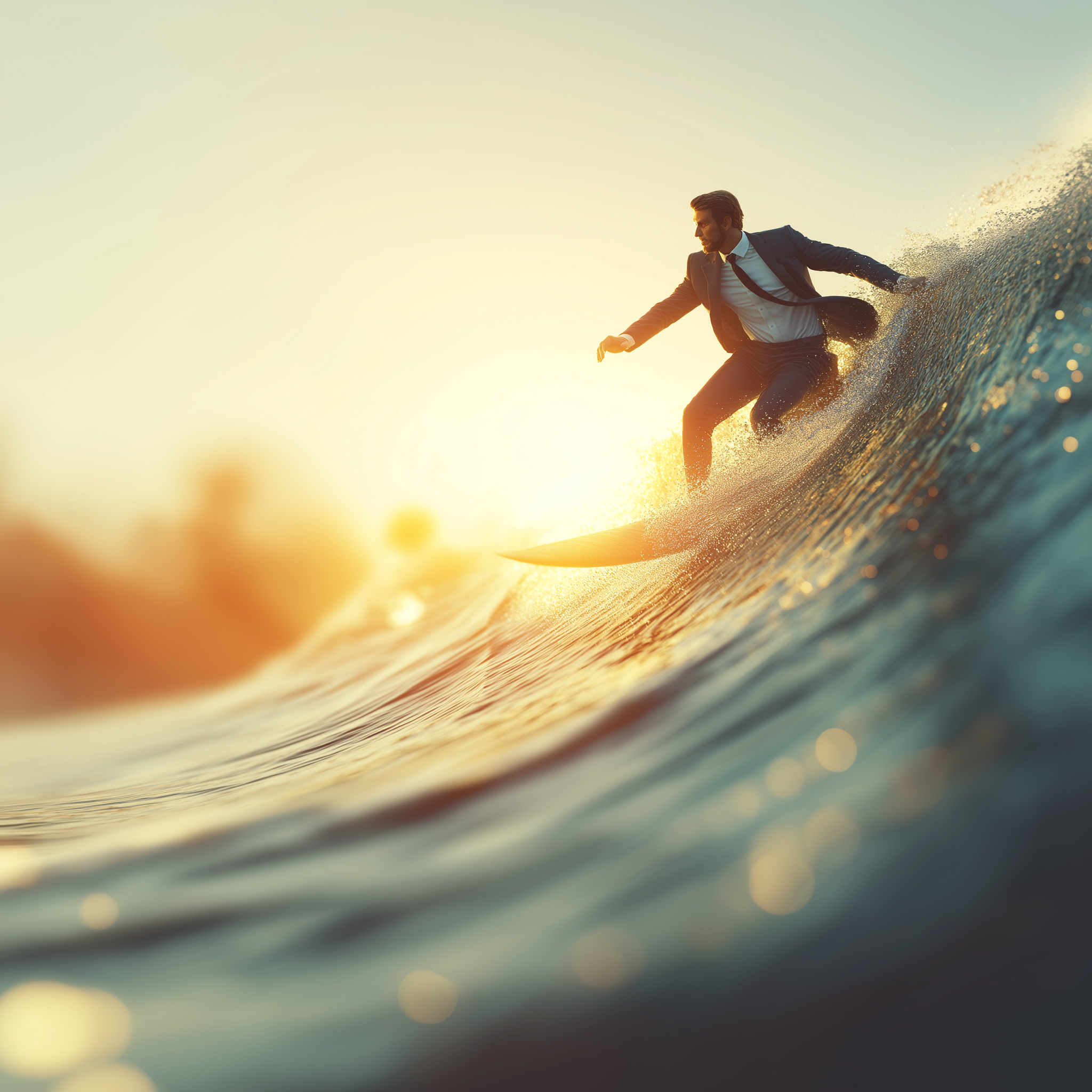Illustration representing Surfe LinkedIn to CRM capture